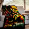 Individuelle Decke mit Bob Marley Motiv - Perfekt für Sofa, Bett, Büro und Reisen im Freien - Ideales Geschenk für Weihnachten & Feiertage