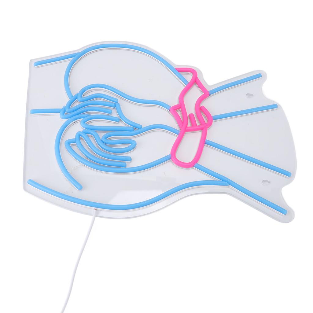 Lady Back Neon Sign Dimmable USB Plug in Decorative LED Blue Neon Light Sign for Home Party Bar