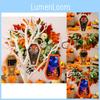 Charming Halloween Wooden Hanging Decorations Pumpkin Spider Skull Lighted Box