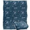 JQ Licensing Silky Wolf Howl Moon Pattern Supersoft Blanket