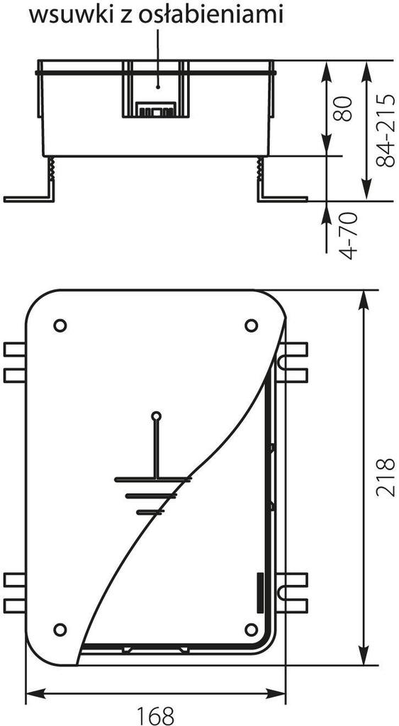 Scatola per connettore parafulmine - Pzo Inox