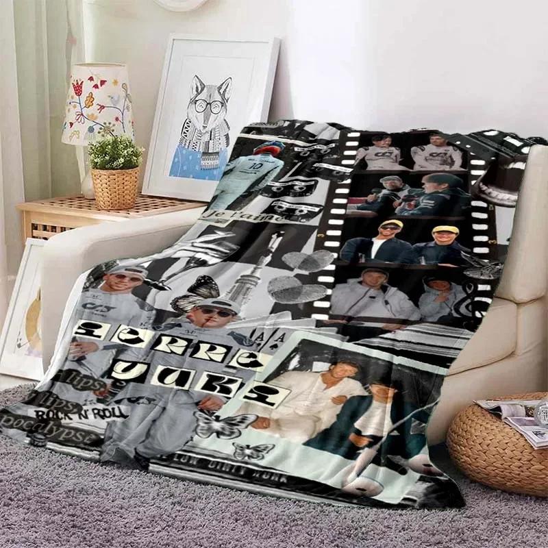 CHECO PEREZ FOR THE Patterned Blanket Star Art Flannel Thin Blanket Portable Home Travel Office Lunch Break Blanket