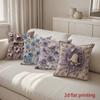3D Floral Embossed Throw Pillow Covers Farmhouse Decor Pattern Cushion Cover Suitable For Sofa Bedroom Car Pillow Cover