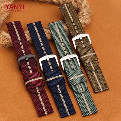 Senior Nylon Watchband 18mm 20mm 22mm 24mm Watch Strap Quick Release Bar Waterproof Bracelet Wristwatches Band