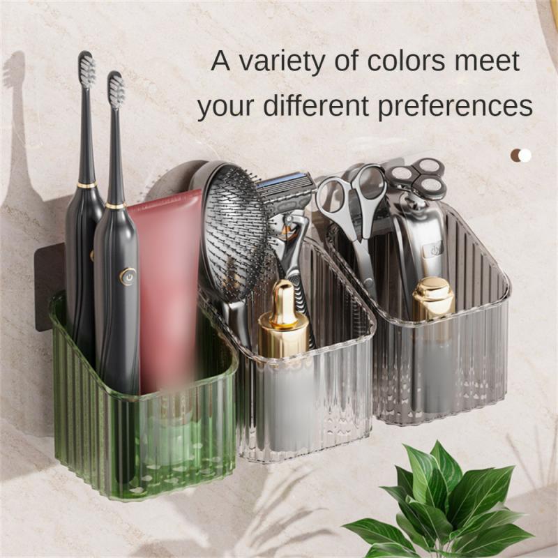 Bathroom Storage Shelf Wall Mounted Shower Organizer Shelves Detachable Drain Rack Kitchen Spice Container Home Storage Holder