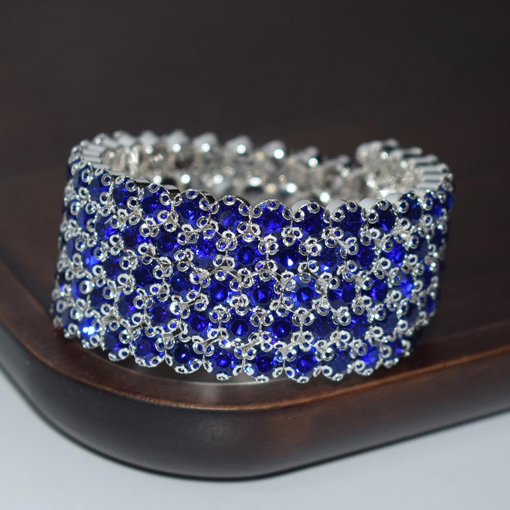 

Новый свадебный браслет на руку из страз AB, сценическое хрустальное украшение