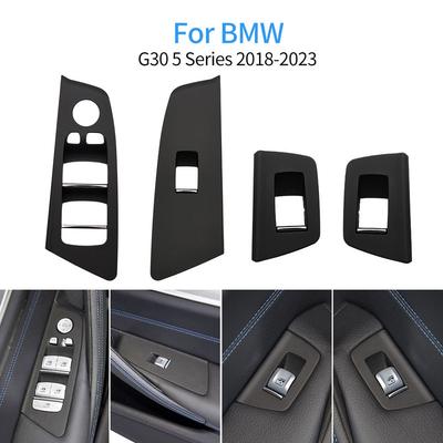 For BMW G30 G31 Car Front Rear Interior Door Handle Pull Window SWitch Cover Accessory  For BMW 5 Series 520 525 528 530 535i