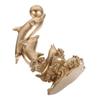 Decorative Dolphin Statue Resin Sea Animal Sculpture Handicrafts Golden Dolphin Ornaments  Gift