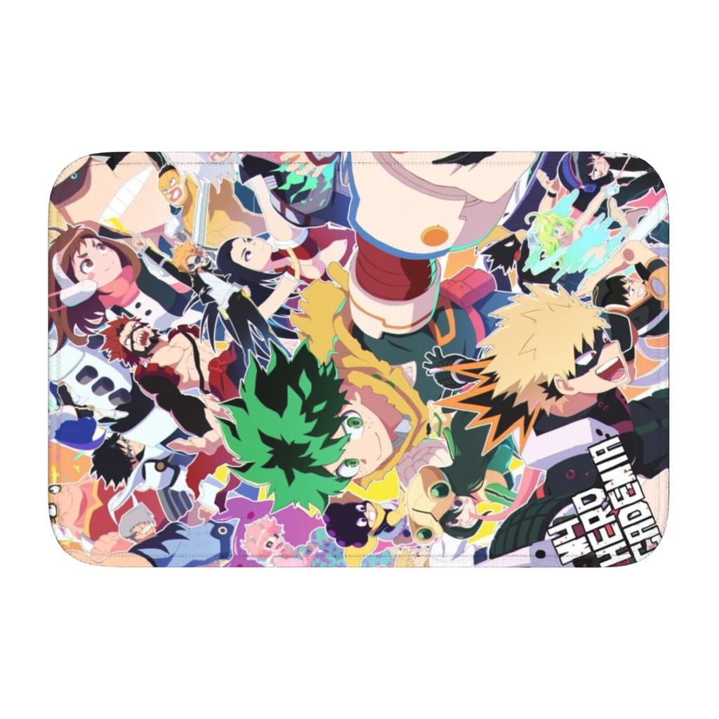 My Hero Academia Boden Tür Küche Badezimmer Matte Anti-Rutsch Innen Fußmatte Garage Wohnzimmer Eingang Teppich Fußmatte