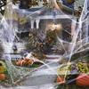 Halloween Spider Web Decoration Stretchy Spider Web with Small Fake Spiders Large Cobwebs for Indoor And Outdoor Parties Haunted Houses Decor