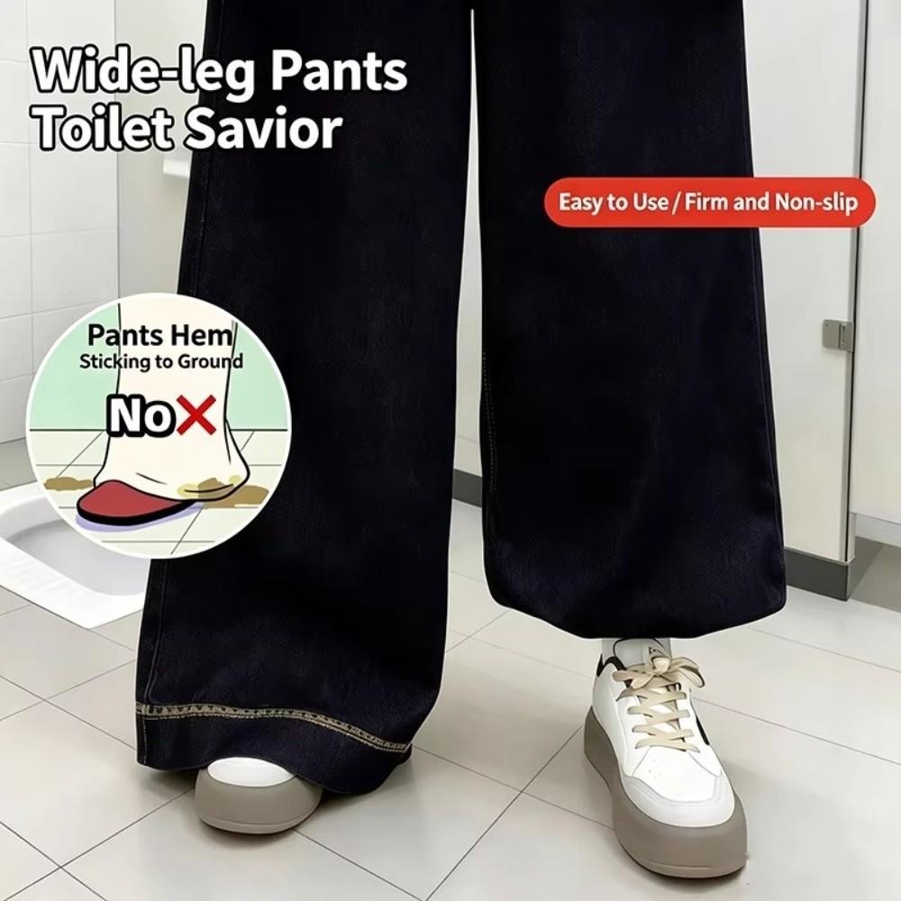 Lace Trimmed Clothing Length Adjuster Invisible Closure Button Fastening Lace Hem Waistband Length Shortening