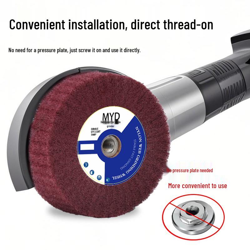 Stainless Steel Polishing Angle Grinder Pad: Rust Removal & Deburring