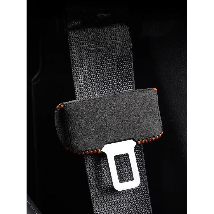Car Interior Seat Belt Clip Buckle Suede Safety Belt Anti-Scrape Protective Sleeve Cover Modified Accessories