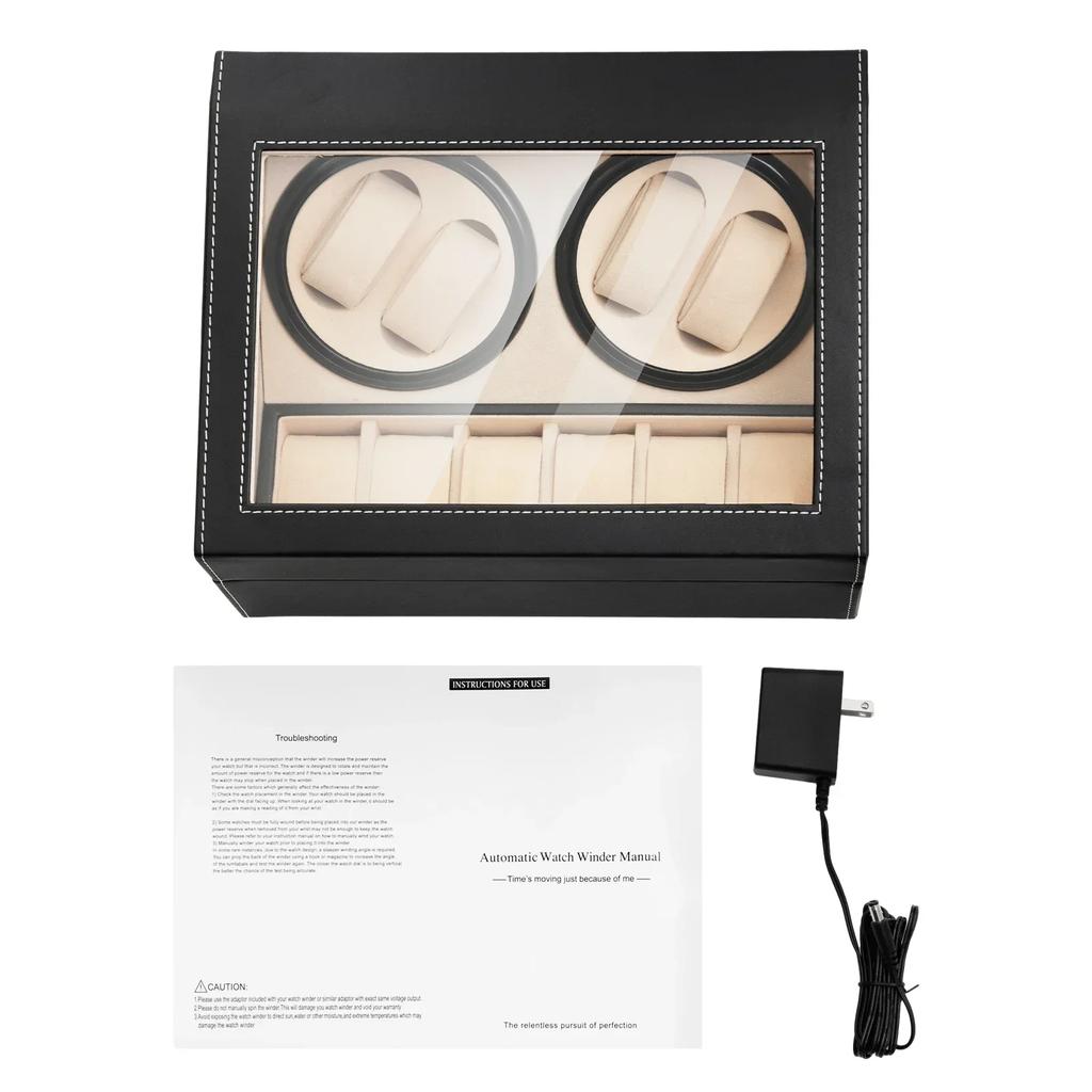Automatic Rotator Watch Winder Motor Silent Movement Winder Watch Boxes Men Mechanical Watches Display Organizer Accessories