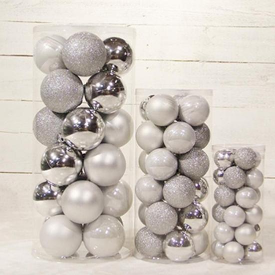 24 ks kulaté ozdoby na vánoční stromeček Závěsné domácí party ozdobné koule Ozdoby