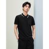 GXG Men's Casual Two-Tone Contrast Collar Polo Shirt