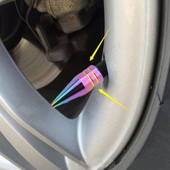 1 Stk Bil Motorsykkel Hjul Aluminium Dekk Luftventil Stem Cap Dekk spiss deksel