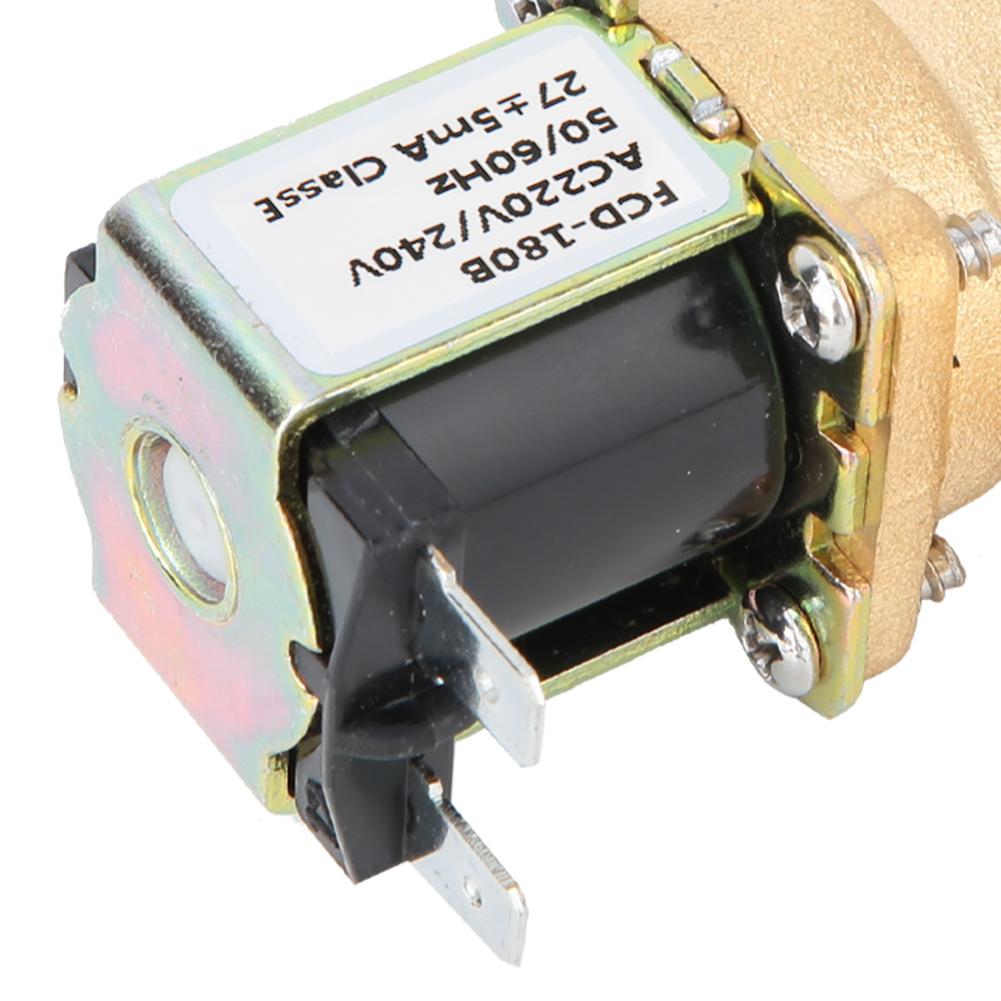 G12" Normálně zavřený mosazný elektromagnetický elektromagnetický ventil vstupní spínač vody (DC 220V)