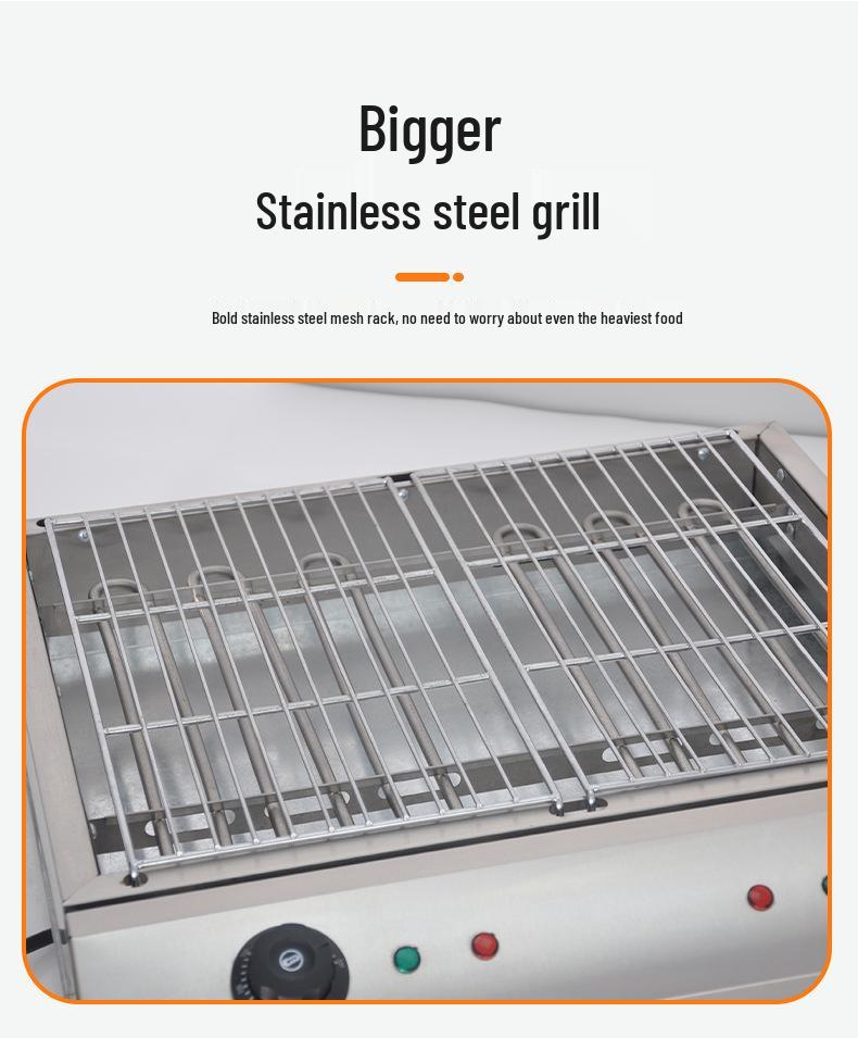 Commercial Smokeless Oyster Grill Oven - Night Market & Home Use