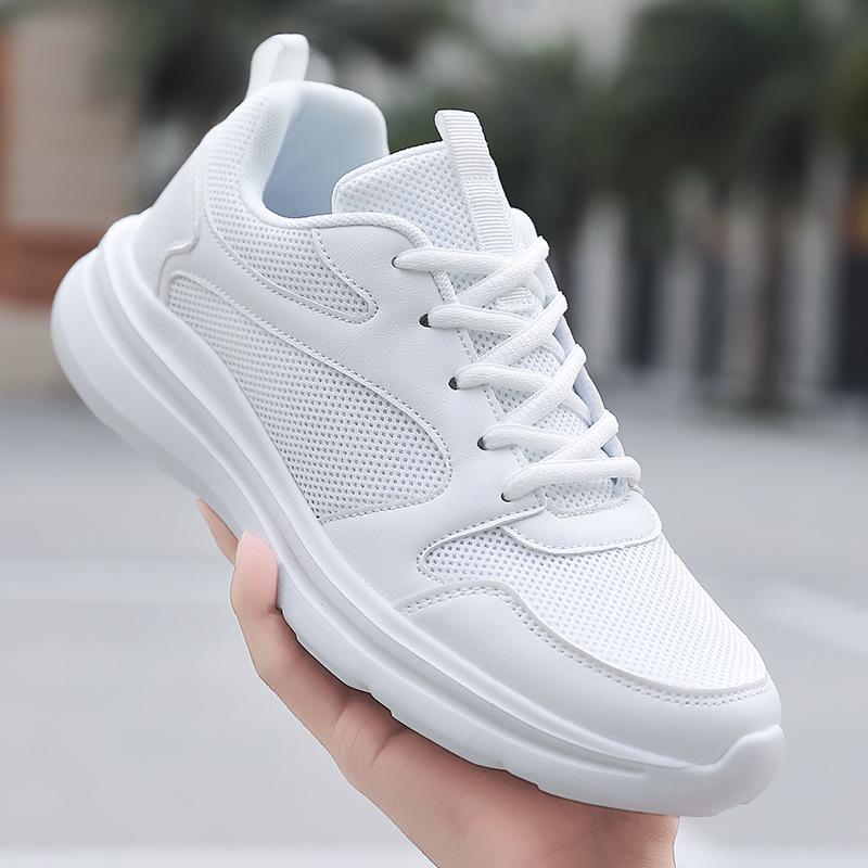 Summer Sports Shoes Lightweight Soft Sole Shock Absorption Student Running Shoes Youth Mesh Breathable Deodorant