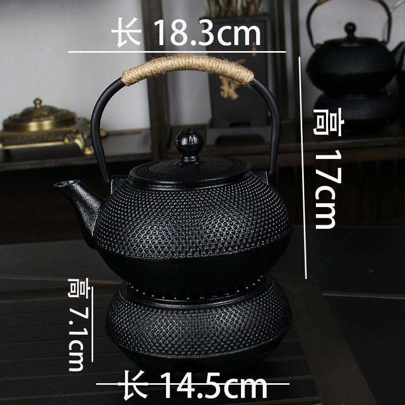 Zen czajnik żeliwny do herbaty biurko biurowe picie herbaty smok i feniks mnich podnoszący belkę garnek ogień węglowy piec żeliwny metalowa ozdoba rękodzielnicza