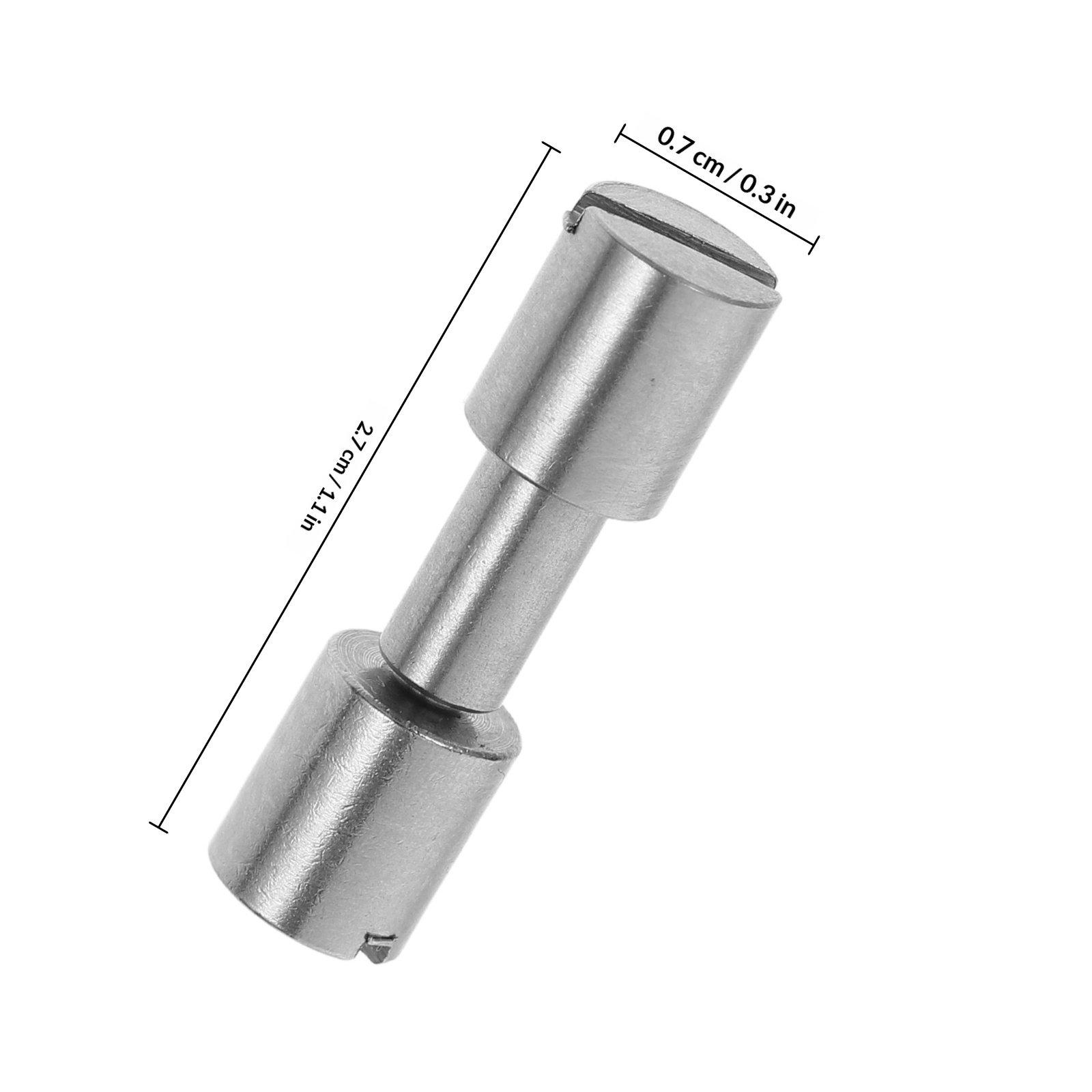 2Pcs Brass Handle Locking Components Secure Knife Handle Rivets for Knife Making and Assembly Cutlery Rivets Brass Bolts серый