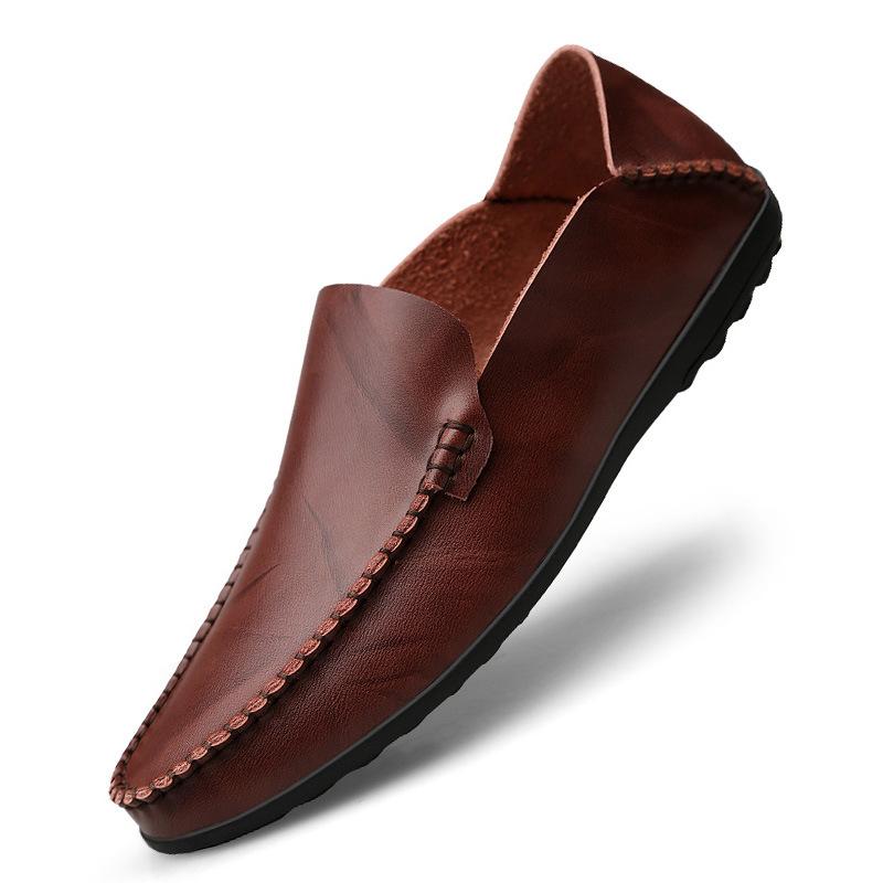 Doudou Shoes Single-layer Soft-soled Foot Leather Shoes British Casual Shoes Leather Men