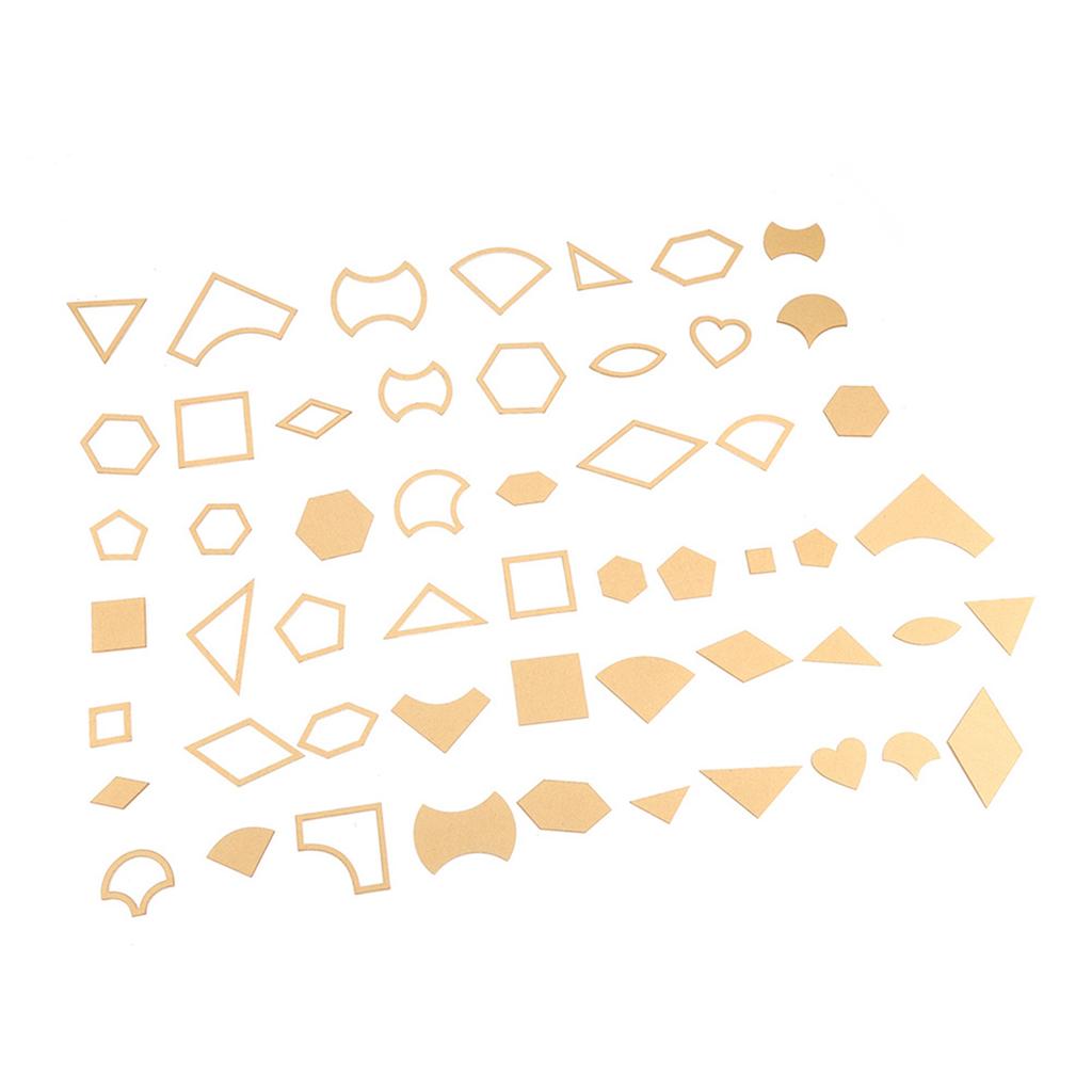 54PCS Clear Acrylic Pattern Stencil Template Set Leather Craft Quilting Sewing Tool DIY