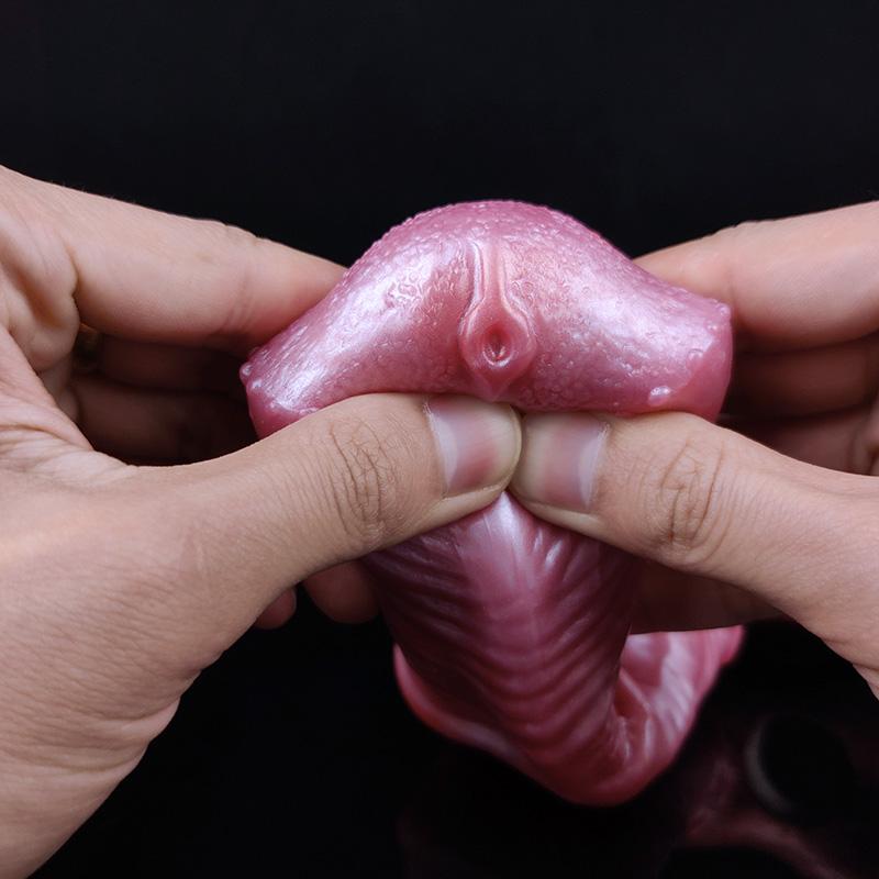 Ny Heste Penis Extender Enlargement Myk Flytende Silikon Cock Sleeve Sexleketøy For Menn Bærbar Dyr Dildo Voksen Sexy