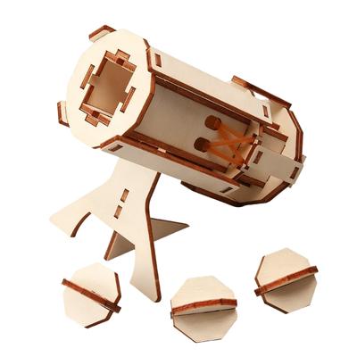 Creative STEM Building Set For Children Wooden Science Project Physics Experiment Model Educational Mortar Craft Set
