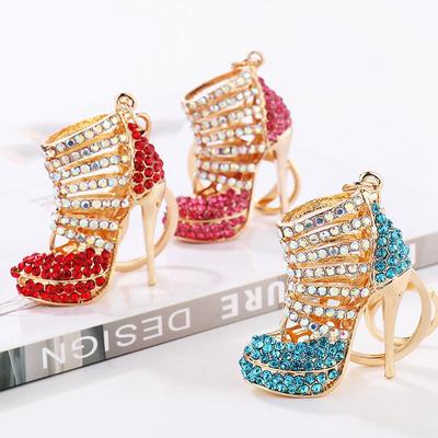 Exquisite Strass-High Heels Schlüsselanhänger - Niedlicher Koreanischer Kreativer Taschenanhänger für Damen