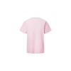 Li Ning T Shirts Unisex New Light Pink Crew Neck Moderate Straight Fit AHST365-1