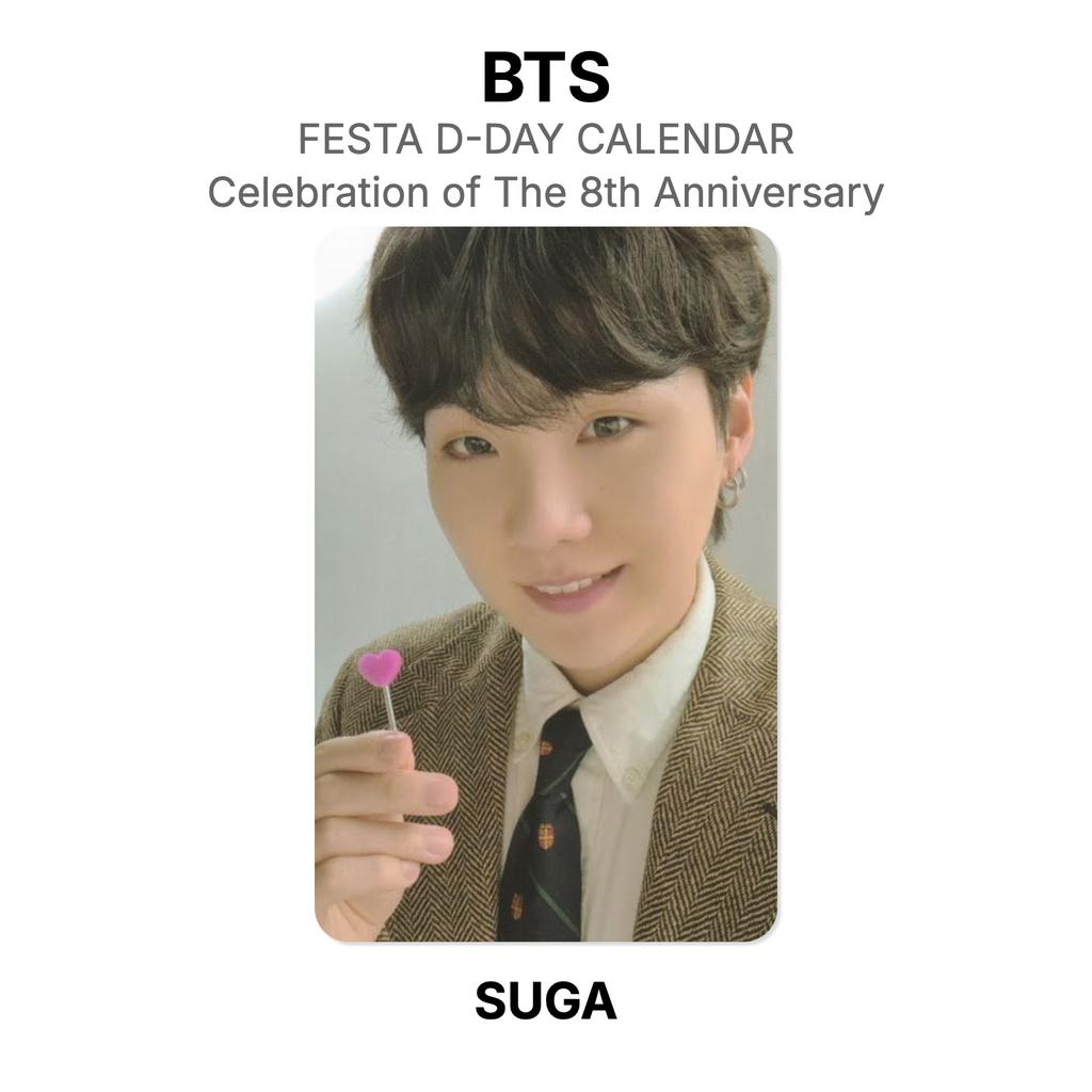 BTS CALENDARIO DEL D-DAY DELLA FESTA : Celebrazione dell'8° Anniversario Fotocarta Ufficiale
