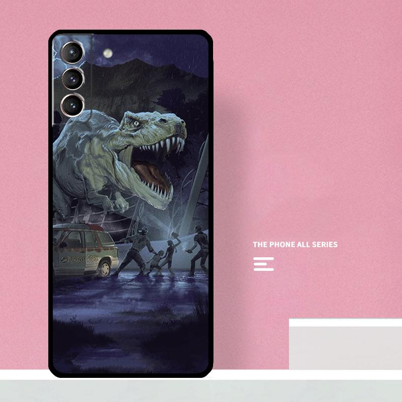 Jurassic Dinosaur Phone Case For Samsung Galaxy S25 S26 Ultra S20 S21 S22 S23 S24 Plus S10 S25 FE Cover Coque