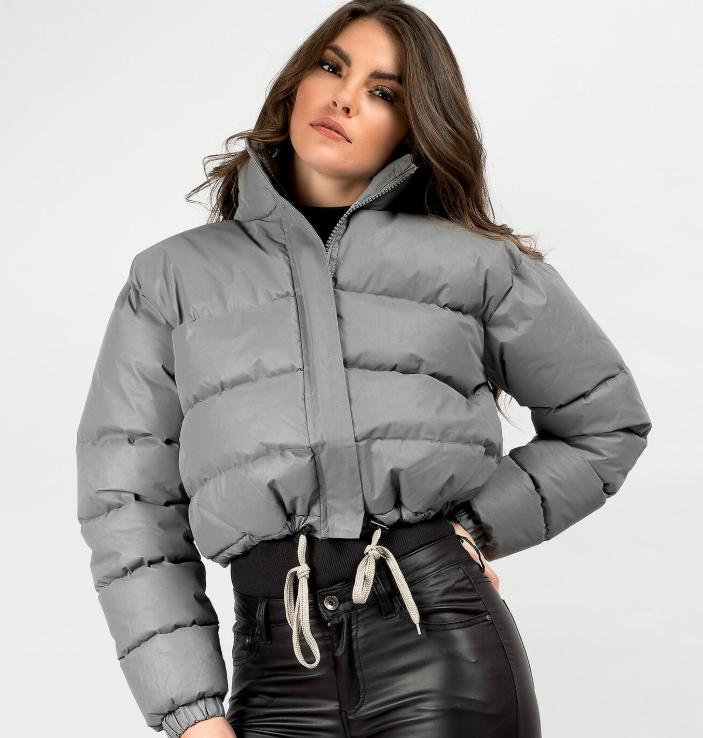 

Short solid color cotton jacket S