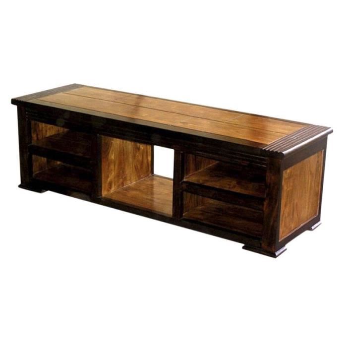 Meuble De Télévision - DKD Home Decor - Acacia - Bois Massif - 140 X 45 X 45 Cm - Rectangulaire