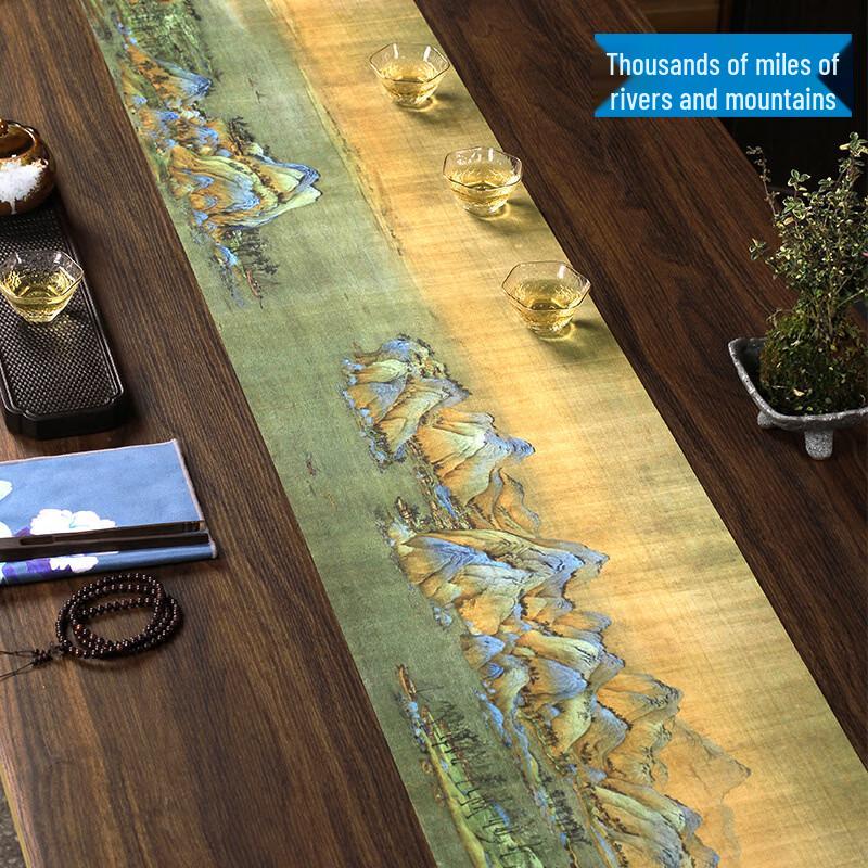 Handun New Chinese Style Zen Waterproof Table Runner