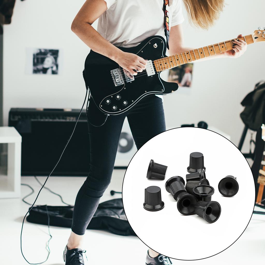 10Pcs Guitar Volumes Control Knob Potentiometer Knobs 6mm Shaft Hole Amplifier Knob for Speaker Effect Pedal Amplifier