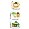St Patrick Shamrock 3Pcs Paper Door Hanging Decoration for Party Home Decor