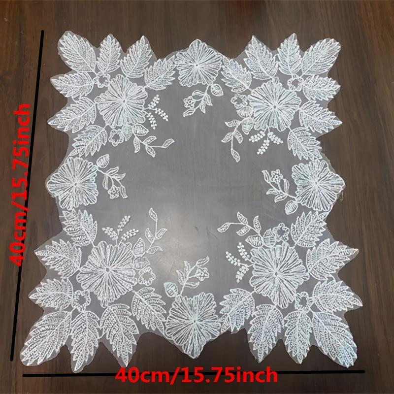 Lace Table Placemat Cloth Embroidery Glass Pad Cup Mug Drink Coaster Christmas Felt Placemat Tea Coffee Doily Kitchen