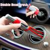 1 PC, Soft Dual Head Car Cleaning Brush, 2-in-1 Air Conditioning Vent Brush, Internal Cleaning Tool, Multi-functional Dust Remov