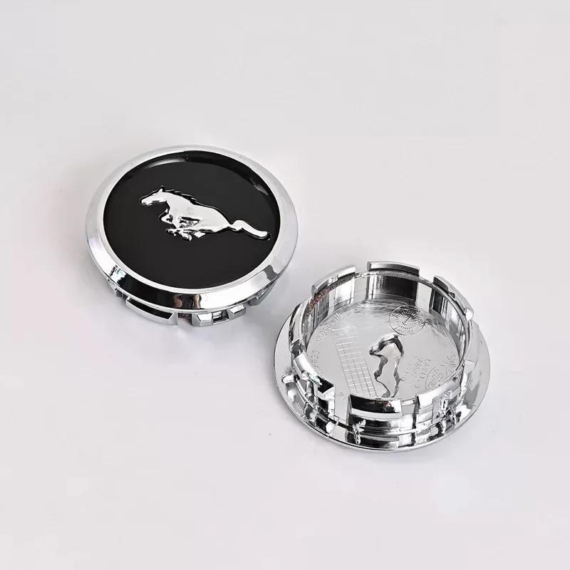 Autoaufkleber 2026 2025 Heiß 4 Stück 55mm 68mm ABS Geeignet für Ford Mustang Felgenmitte Abdeckung Plakette Logo Reifenmitte Kunststoffplakette C