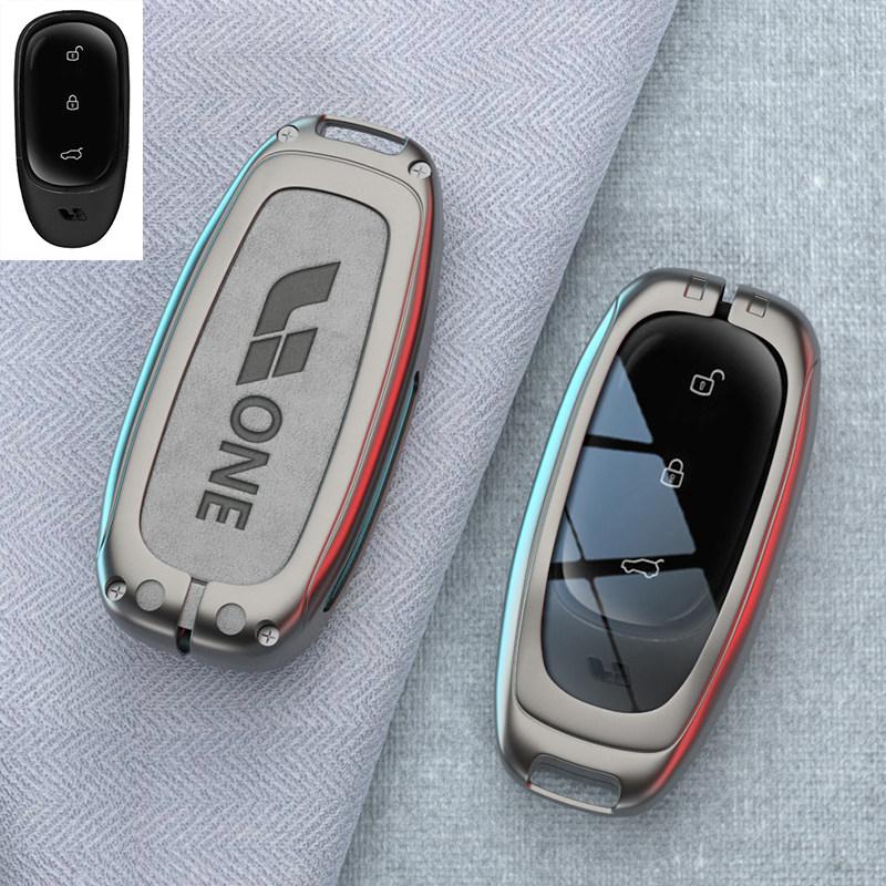 For Li Lixiang L6 L9 L8 L7 Mega One Car Key Case Fob Car Special Protective Case Buckle Metal Keychain Ring Shell Accessories