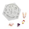 Easter Rabbit Handmade Mold 3D Silicone Egg Flower Fondant Chocolate Mold Cake Baking Accessories Cake Decoration Accessories