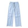 Veste Pantalon Homme Pantalon Large Décontracté Coupe Large Coupe-vent Combinaison d'extérieur Pantalon Décontracté en Soie Glacée Pantalon de Sport Large