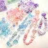 Colorful Acrylic Beads Set for DIY Crafts: Children’s Headwear & Phone Chain Kit