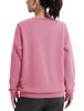 Fleece Lined Loose Fit Thick Autumn Clothes Spring Clothes Cute Long Sleeves Large Size Fleece Travel Loungewear Trekking Tops Sweatshirt Winter Pink