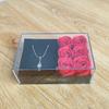 Rose Gift Box Long-Lasting Valentine'S Day Gift Box Flower Jewelry Box Handcrafted Jewelry Organizer For Wedding Special