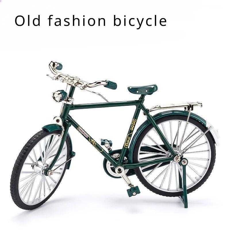 Mini Bike Model Alloy Bicycle Metal Bike Sliding Assembled Version Simulation Collection Gifts for Children DIY Assembling Toys