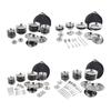 Stainless Steel Plates and Bowls with Storage Bag Durable Tableware Camping